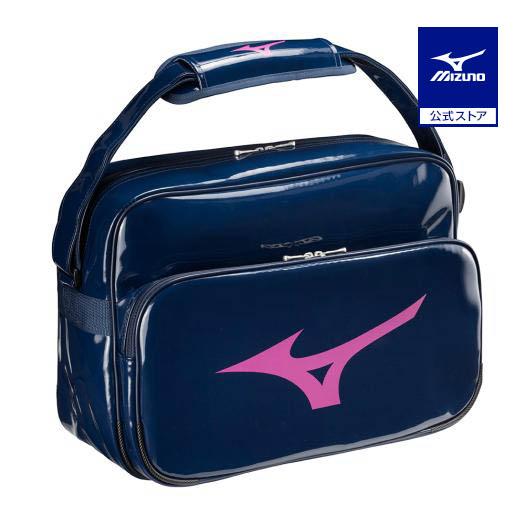MIZUNO（ミズノ） ミズノ公式 エナメルバッグ ネイビーxマゼンタ