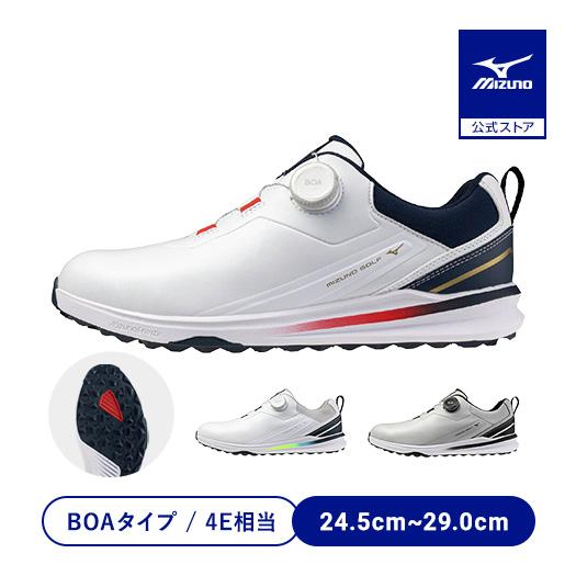 美品 ミズノ ネクスライトエナジーII ワイド ボア ゴルフシューズ 27.0 MIZUNO（ミズノ） ミズノ公式 ゴルフシューズ ネクスライトエナジーII
