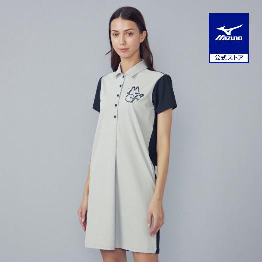 【新品タグ付】MGF MIZUNOゴルフウェア UVストレッチワンピース 黒 M MIZUNO（ミズノ） ミズノ公式 ゴルフウェア MGFコレクション UV