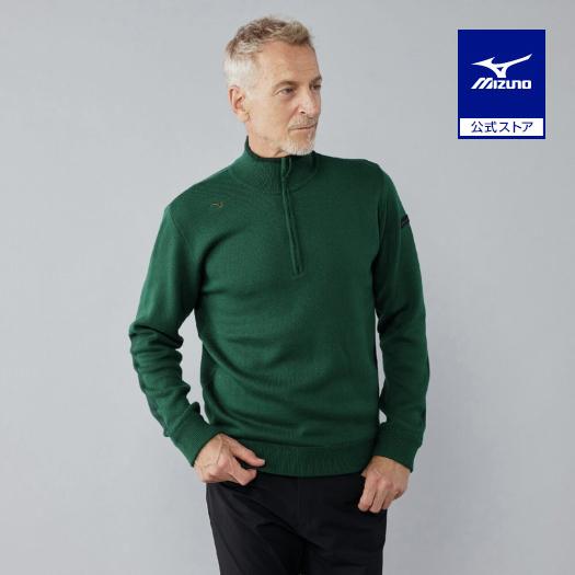 【新品タグ付・稀少サイズ4L】ミズノハーフジップアップセーター MIZUNO（ミズノ） ミズノ公式 ゴルフウェア MIZUNOハーフジップアップ