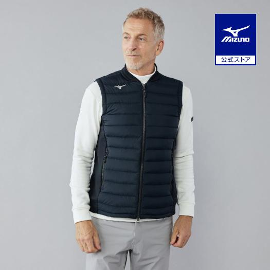 新品　ミズノ　ゴルフウェア　ベスト　Mサイズ ミズノ（MIZUNO）（メンズ）ゴルフウェア 撥水 ストレッチ コールド
