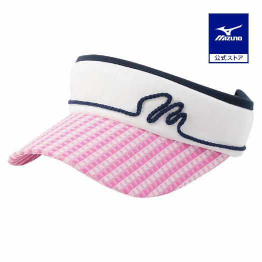 MIZUNO（ミズノ） ミズノ公式 UVリップルジャカードバイザー ピンク