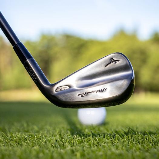 ミズノ公式 Mizuno Pro M-15 アイアン グレーIP仕上げ 6本組 No.5〜9、PW MCI 80 カーボンシャフト付 メンズの画像