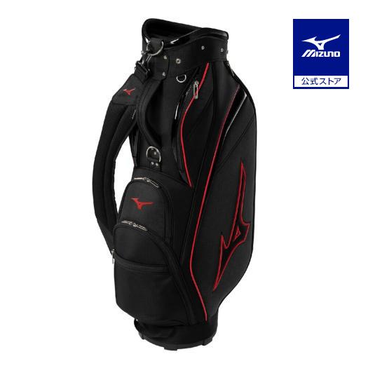 MIZUNO（ミズノ） ミズノ公式 NX.6 キャディバッグ ブラック×レッド
