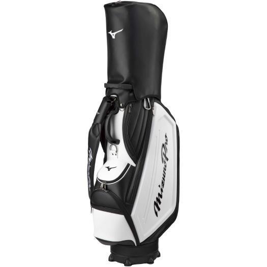 Mizuno Pro キャディバッグ ホワイト 高品質，得価】 ミズノ公式 Mizuno Pro キャディバッグ ホワイト×ブラック