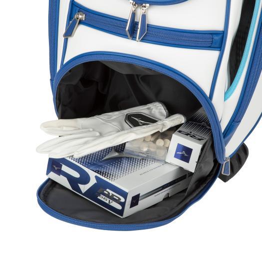 MIZUNO ミズノ公式 Tour Staff Mid キャディバッグ ホワイト MIZUNO ミズノ公式 Tour Staff Mid キャディバッグ ホワイト