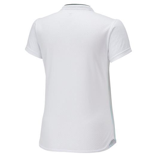 ミズノ公式 ドライエアロフローキープライトゲームシャツ ラケットスポーツ レディース ホワイト｜mizuno-shop｜02