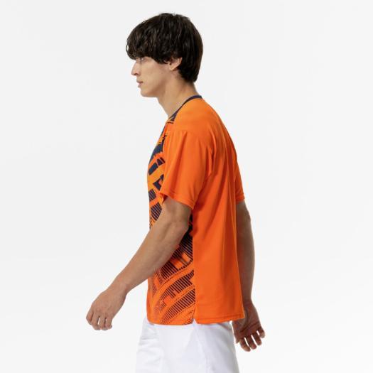 ソフトテニス バドミントン ゲームシャツ ミズノ 公式 テニス ラケットスポーツ ゲームウェア MIZUNO メンズ レディース ビブラントオレンジ_3