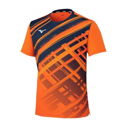 ソフトテニス バドミントン ゲームシャツ ミズノ 公式 テニス ラケットスポーツ ゲームウェア MIZUNO メンズ レディース ビブラントオレンジ_6
