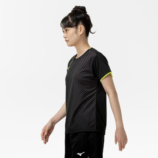 値下げミズノ　テニスウェア　Lサイズ MIZUNO（ミズノ） ソフトテニス バドミントン ゲームシャツ 公式
