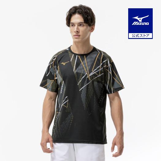 MIZUNO ゲームシャツ XLサイズ MIZUNO（ミズノ） ミズノ公式 ゲームシャツ ラケットスポーツ ブラック