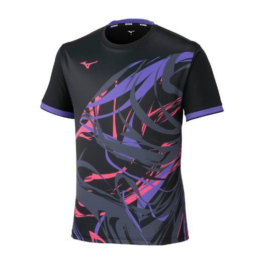 MIZUNO（ミズノ） ミズノ公式 ゲームシャツ ラケットスポーツ ブラック