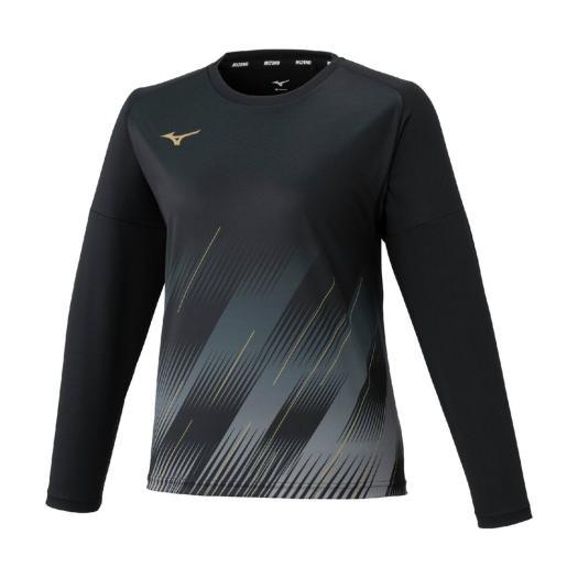 Mizuno バドミントン レディース シャツ ブラック　Lサイズ MIZUNO（ミズノ） ソフトテニス バドミントン ゲームシャツ 公式