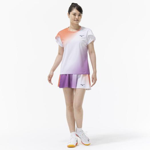 MIZUNO（ミズノ） ミズノ公式 ゲームシャツ ラケットスポーツ ホワイト