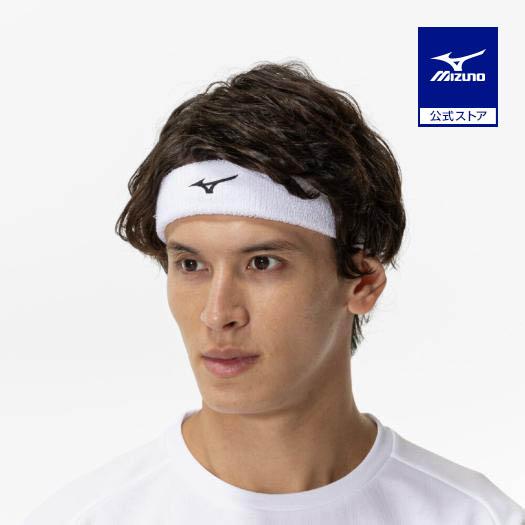 【美品】Gヘアバンド＿ホワイト MIZUNO（ミズノ） ソフトテニス バドミントン ヘッドバンド 公式