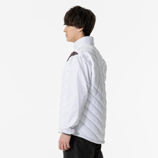 ミズノ公式  保温素材 テックフィルジャケット ユニセックス ホワイト×ブラック｜mizuno-shop｜04