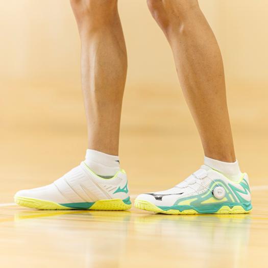 MIZUNO ミズノ公式 ウエーブメダルBOA 卓球 ユニセックス ホワイト 