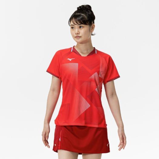 MIZUNO（ミズノ） 卓球 ゲームシャツ 公式 レディース シャツ 日本卓球