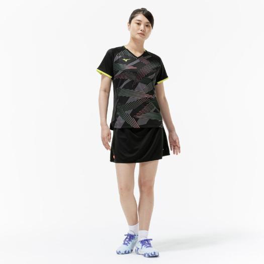 ミズノ ゲームシャツ 日本ユニシスモデル MIZUNO（ミズノ） 卓球 ゲームシャツ 公式 レディース シャツ 日本卓球