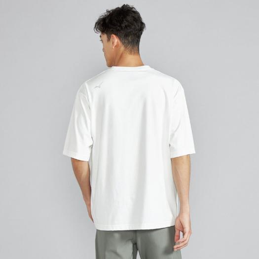【カタログ非掲載モデル】Mizuno 【限定】Tシャツ Lサイズ ホワイト【新品 MIZUNO（ミズノ） ミズノ公式 ミズノ直営店限定 モノグラムM5分袖T