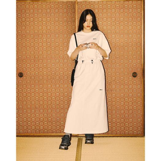ミズノ公式 JEANS FACTORY ヘビーオンススカート レディース ホワイト_11