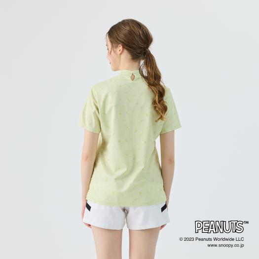 ミズノ公式  PEANUTS クイックドライ モックネックシャツ レディース ピンク｜mizuno-shop｜02