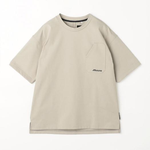 MIZUNO ポケット付き Tシャツ Mグレイッシュベージュ MIZUNO（ミズノ） ミズノ公式 ヘビーオンスTeeシャツ メンズ
