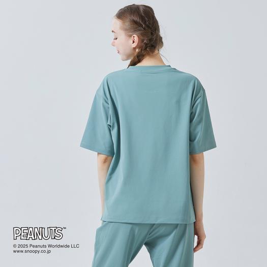 ミズノ公式 PEANUTS アンチスウェット Tシャツ ユニセックス アイスバーググリーン MIZUNO ミズノ公式 PEANUTS アンチスウェット Tシャツ ユニ
