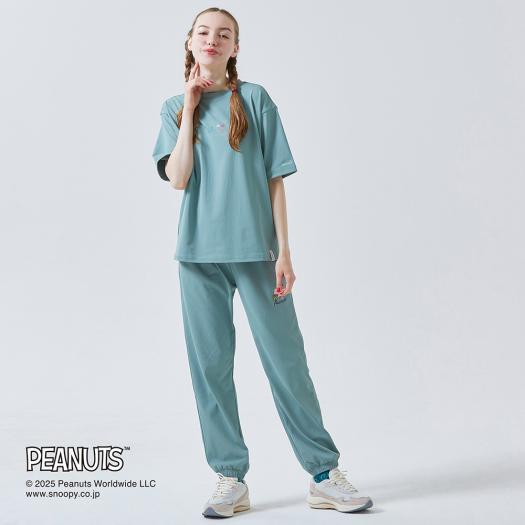 ミズノ公式 PEANUTS アンチスウェット Tシャツ ユニセックス アイスバーググリーン MIZUNO ミズノ公式 PEANUTS アンチスウェット Tシャツ ユニ