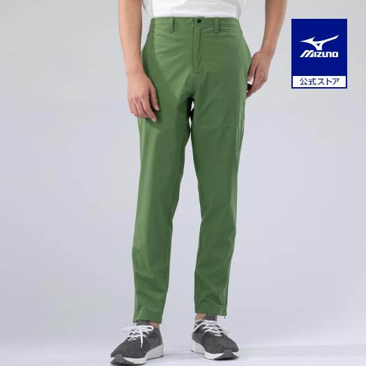 ミズノ公式 メンズファッション ベルグテックストレッチレインパンツ メンズ バーニャグリーン ミズノ公式 店 通販