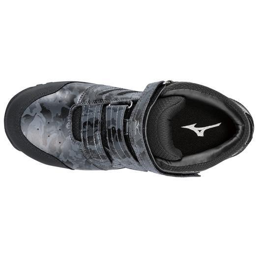 ミズノ公式 オールマイティLS ミッドカットタイプ ワーキング ユニセックス ダークグレー×ブラック|mizuno-shop|03