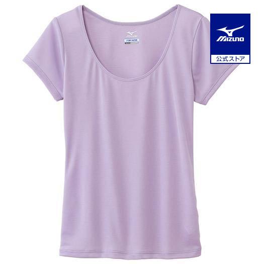 ミズノ公式 ドライベクターエブリ ラウンドネック半袖シャツ パープル1 540円 最大53 オフ レディース