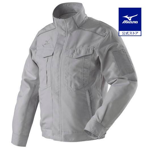 ミズノ　ワークジャケット(春夏素材)［ユニセックス］ 3XL-8 04：ベイパーシルバー　C2JE818204 MIZUNO（ミズノ） ミズノ公式 ワークジャケット 春夏素材 メンズ
