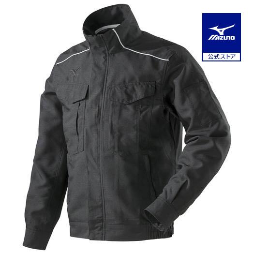 ミズノ　ワークジャケット(春夏素材)［ユニセックス］ M 09：ブラック　C2JE818209 MIZUNO（ミズノ） ミズノ公式 ワークジャケット 春夏素材 メンズ