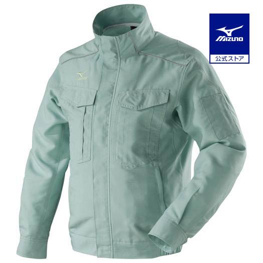 ミズノ　ワークジャケット(春夏素材)［ユニセックス］ XL 32：グリーン　C2JE818232 MIZUNO（ミズノ） ミズノ公式 ワークジャケット 春夏素材 メンズ