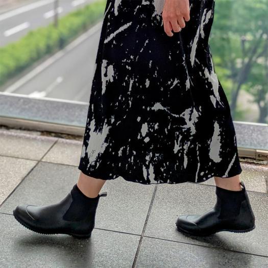 MIZUNO 防水 ブラック ショートブーツ 長靴 雨 撥水 おしゃれ L MIZUNO（ミズノ） レインシューズ レインブーツ 長靴 雨靴 防水 雨の日
