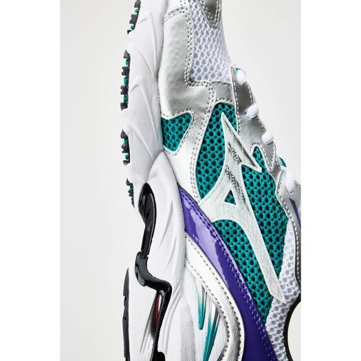 MIZUNO（ミズノ） ミズノ公式 WAVE RIDER 10 ホワイト×シルバー