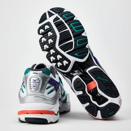 MIZUNO（ミズノ） ミズノ公式 WAVE RIDER 10 ホワイト×シルバー