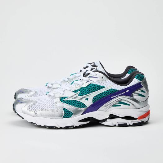 MIZUNO（ミズノ） ミズノ公式 WAVE RIDER 10 ホワイト×シルバー