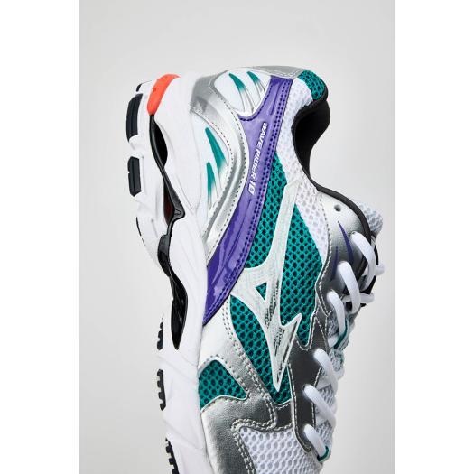 MIZUNO（ミズノ） ミズノ公式 WAVE RIDER 10 ホワイト×シルバー