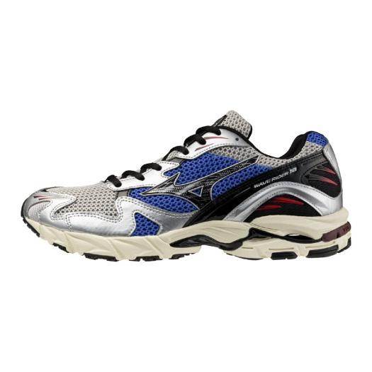 MIZUNO（ミズノ） ミズノ公式 WAVE RIDER 10 グレーxブルーxシルバー