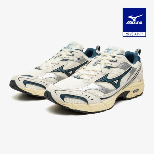MIZUNO（ミズノ） ミズノ公式 スニーカー MXR ベージュxブルーコーラル
