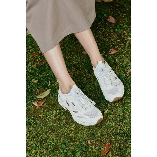 ミズノ公式  ミズノ直営限定 MXR SANDAL アイボリーxホワイト ユニセックスの画像