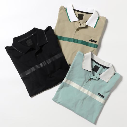 Mizuno ストライプ ポロシャツ XL 静岡学園　移動着 Mizuno ストライプ ポロシャツ XL 静岡学園 移動着