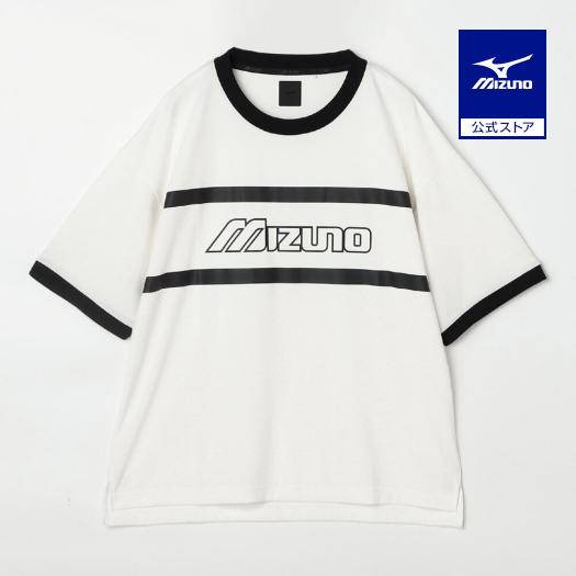 グラフィックプリントTシャツ ホワイト/ブラック MIZUNO（ミズノ） ミズノ公式 リサイクルグラフィックリンガーTシャツ