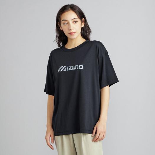 MIZUNO（ミズノ） ミズノ公式 リサイクルグラフィックTシャツ ブラック