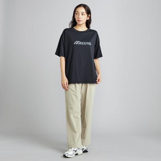MIZUNO（ミズノ） ミズノ公式 リサイクルグラフィックTシャツ ブラック