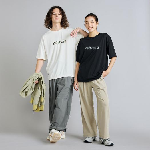 MIZUNO（ミズノ） ミズノ公式 リサイクルグラフィックTシャツ ブラック