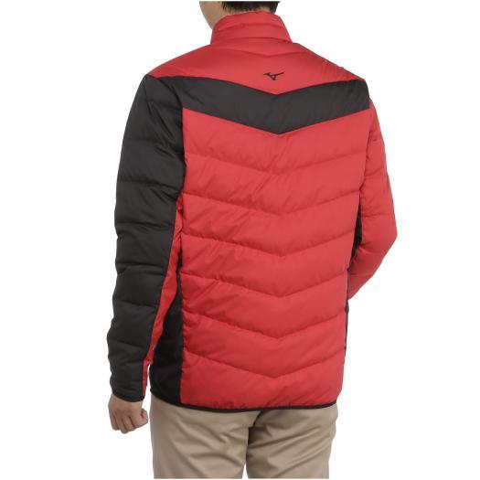 （K25610）ミズノ ゴルフ ブレスサーモ ダウンジャケット Mサイズ レッド K25610）ミズノ ゴルフ ブレスサーモ ダウンジャケット Mサイズ レッド