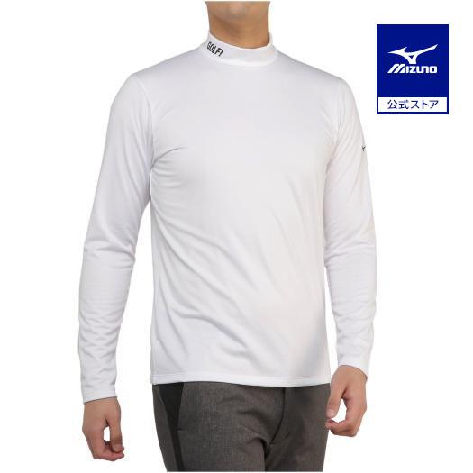 新作 ラッセルノ モックネック ホワイト ストレッチ 大きいサイズ ゴルフ 新品 ラッセルノ ゴルフ フロント ビッグロゴ LS モックネック